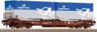 47117 Roco Container Car with 2 containers "Lagermax"